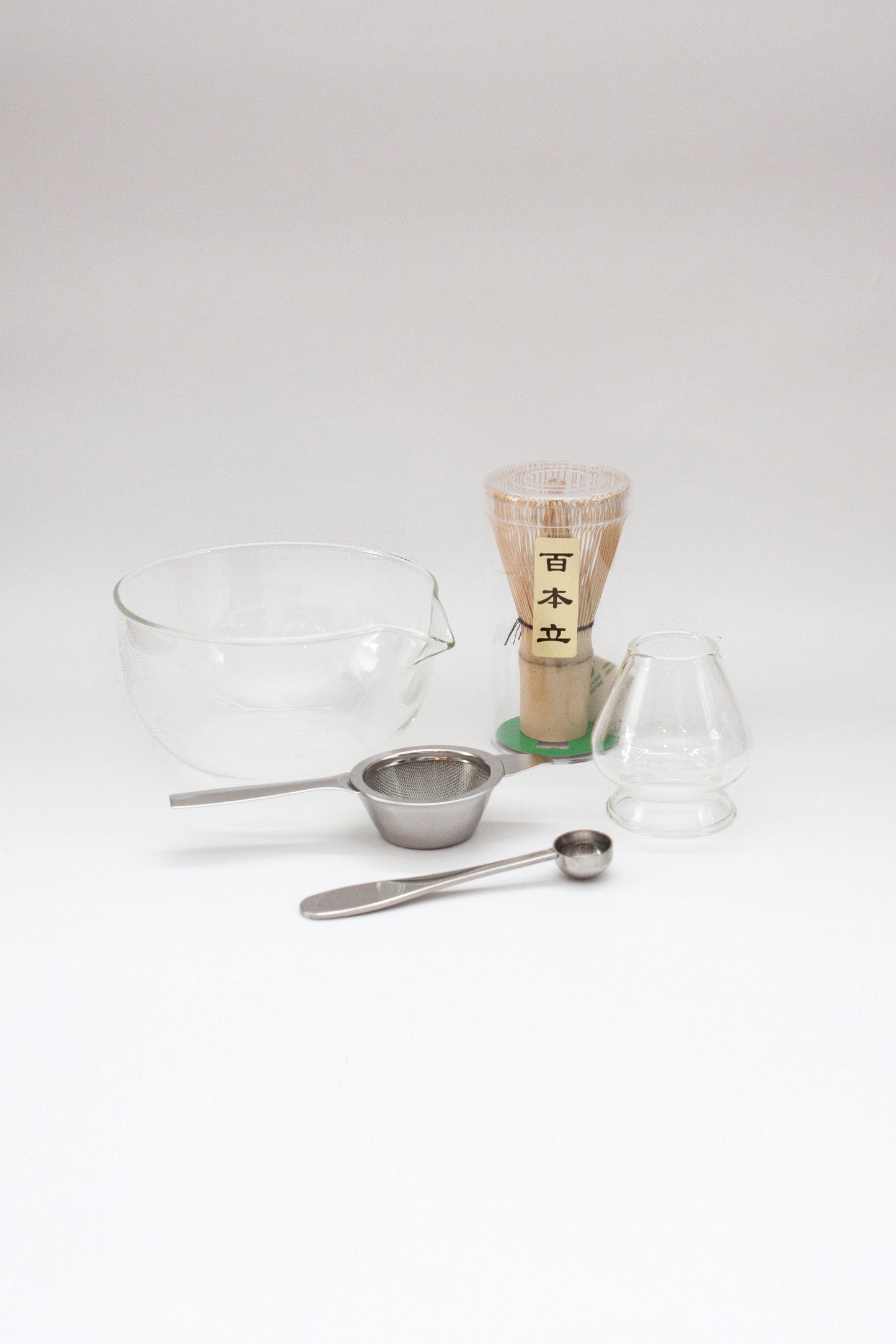 Aiko Clear Glass Matcha Set