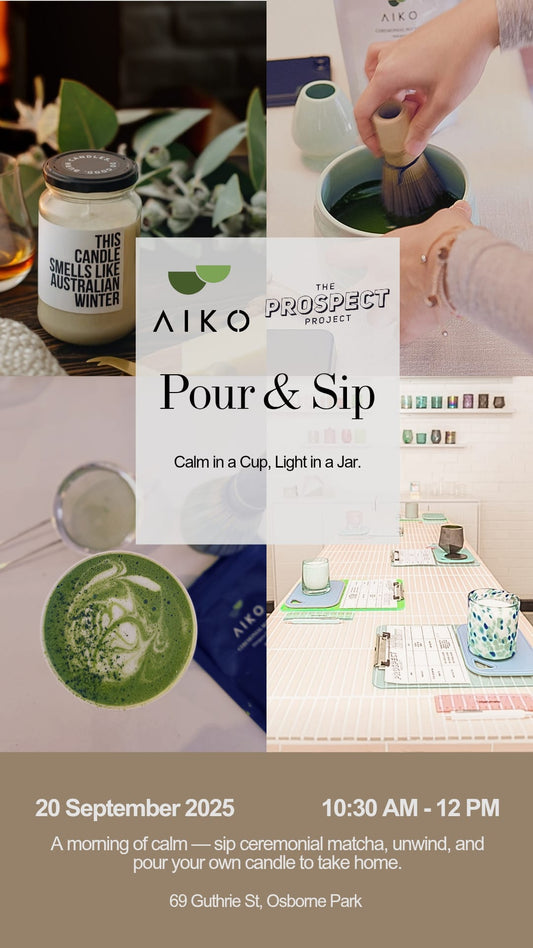 A Candle Making + Matcha Sipping Experience Workshop (WA only)