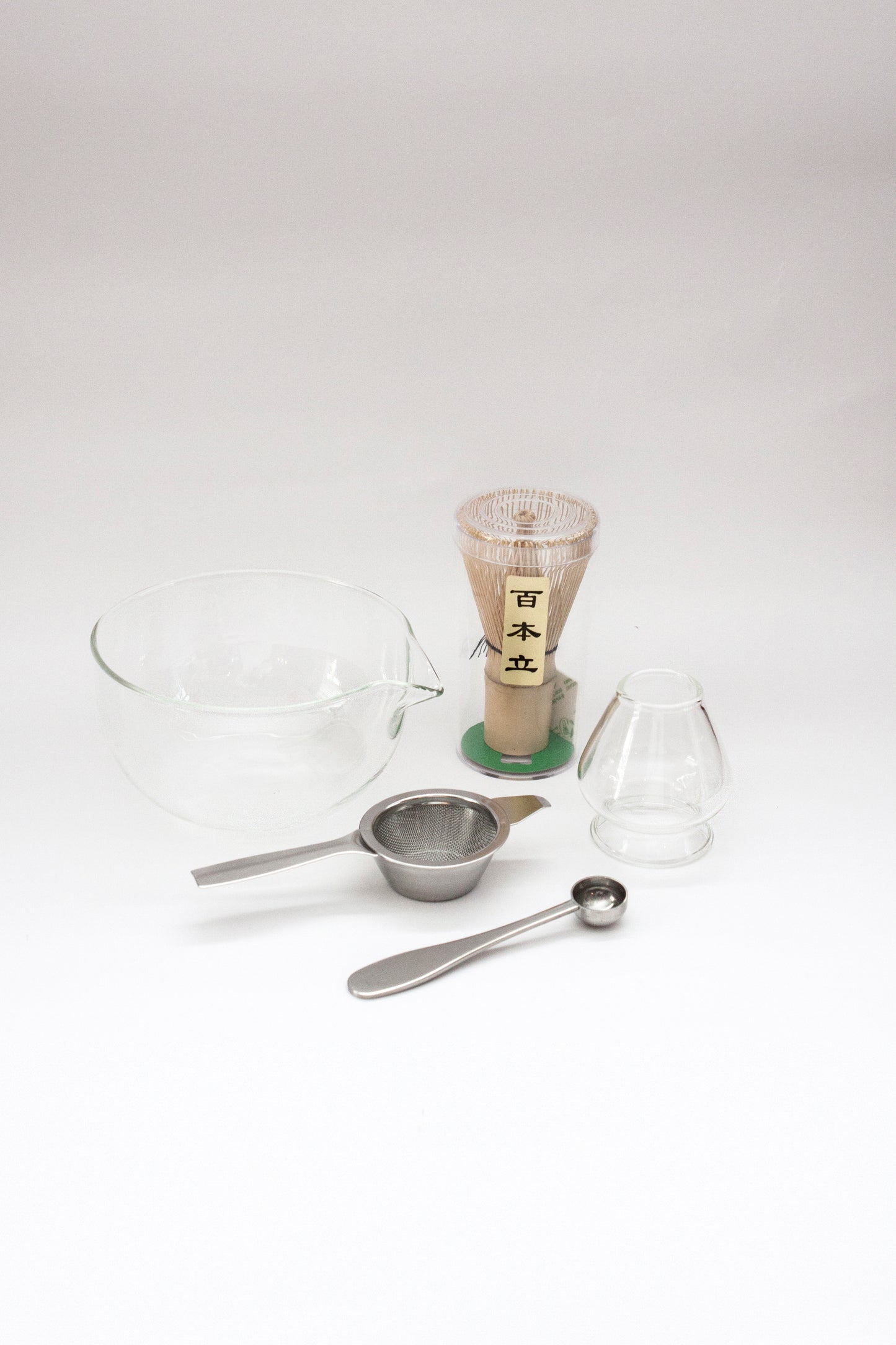 Aiko Clear Glass Matcha Set