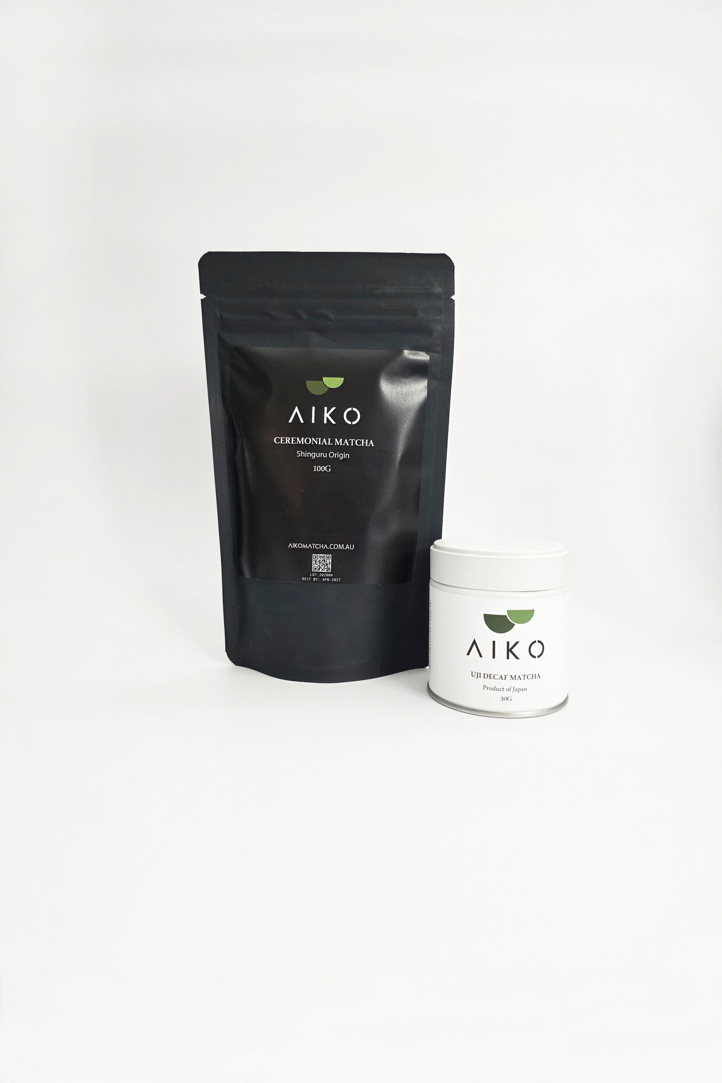 Uji Decaf Matcha Tin 30g + Shinguru Ceremonial Matcha 100g Bundle