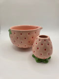 Strawberry Matcha Bowl + Whisk Holder + Bamboo Whisk + Bamboo Scoop (Limited Edition)