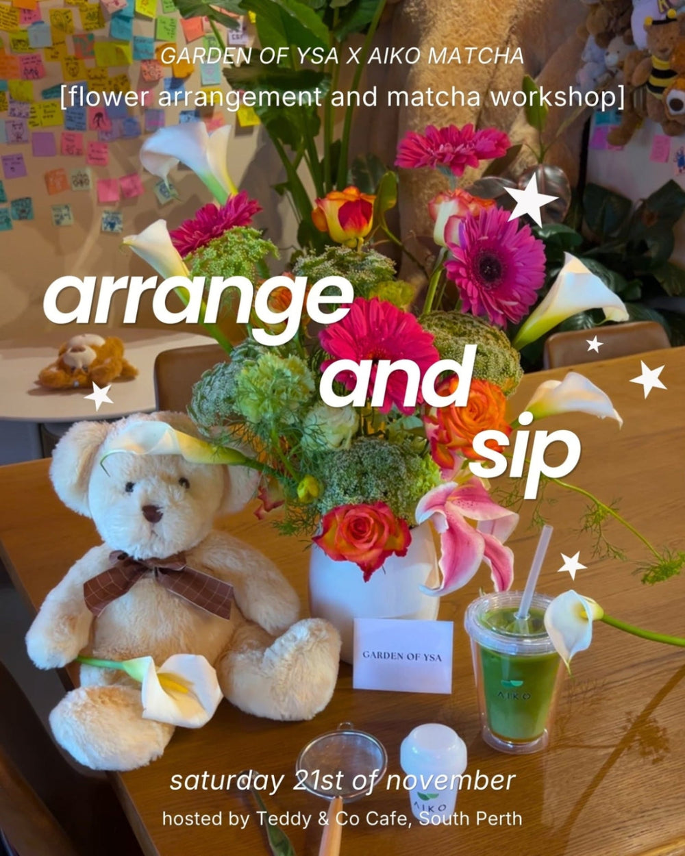Flower Arrangement & Matcha Workshop