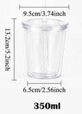 Double Wall Tumbler with straw
