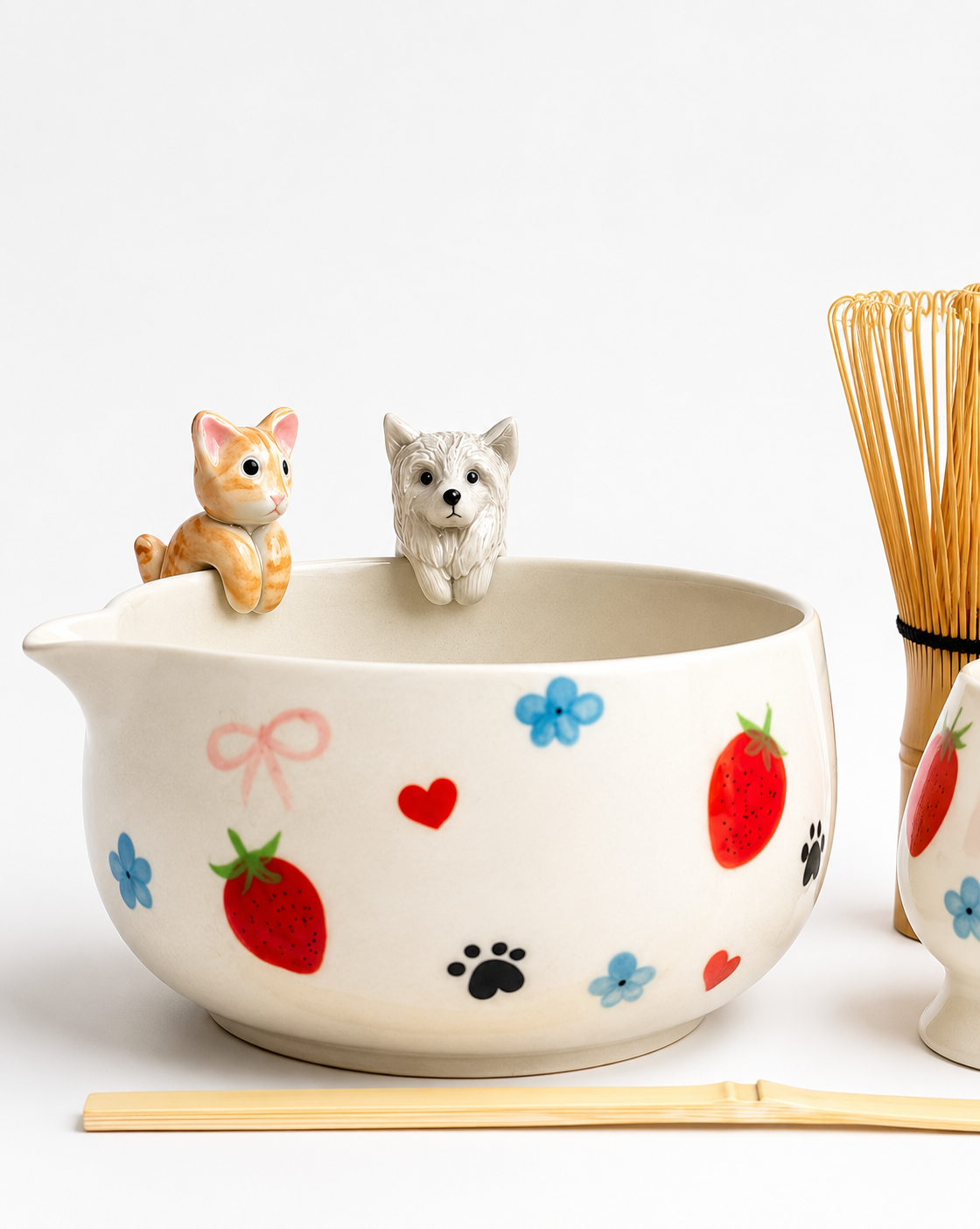 Personalised Pet and Strawberry Matcha Ritual set