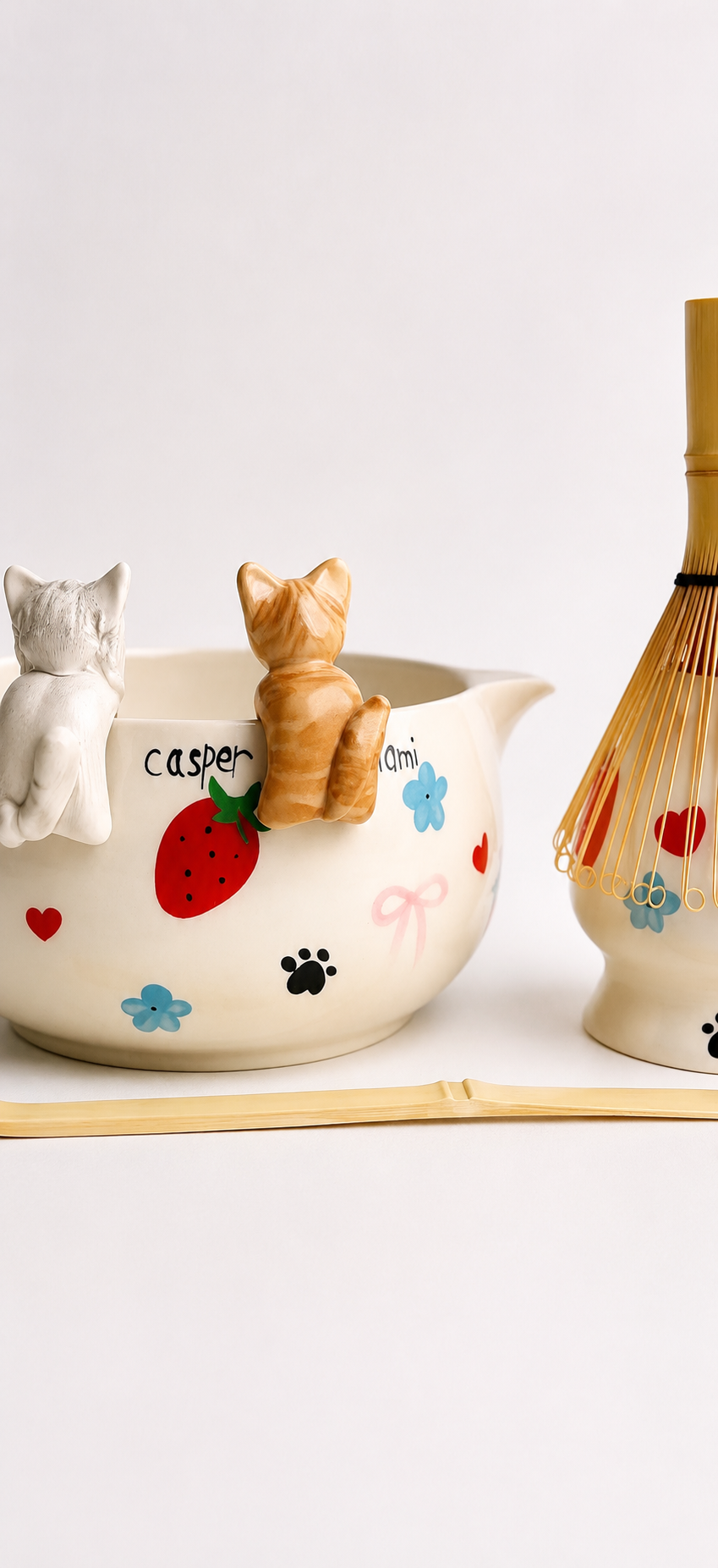 Personalised Pet and Strawberry Matcha Ritual set
