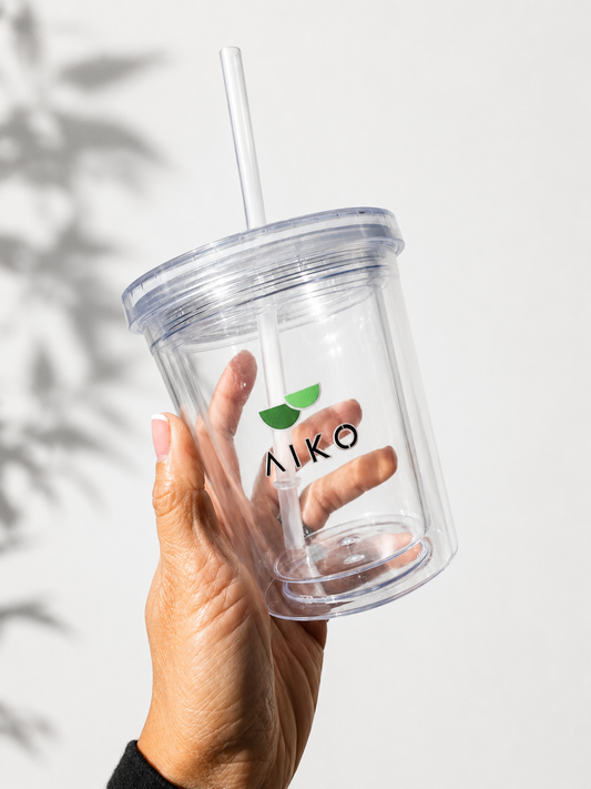 Double Wall Tumbler with straw